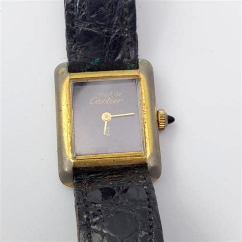 valore cartier 18k gold electroplated swiss|VINTAGE CARTIER TANK 18K GOLD ELECTROPLATED .